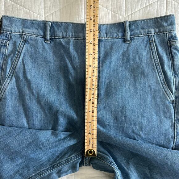 J.Crew Women’s Drapey Denim Trouser Light Wash Wide Leg BY994 Size 27 New - Picture 12 of 16